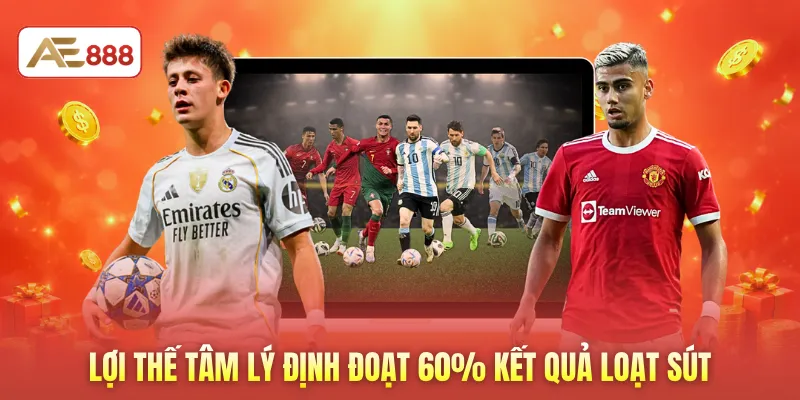 Lợi thế tâm lý định đoạt 60% kết quả loạt sút